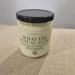 Humorous Scented Candle with Black Lid